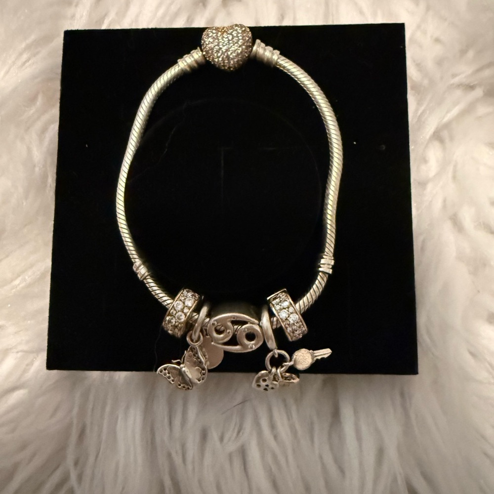 Pandora Silver Charm Bracelet 18cm